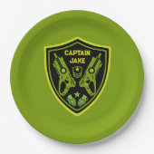 Jongens Speelgoed Dart Pistool Battle Papieren Bordje (Voorkant)