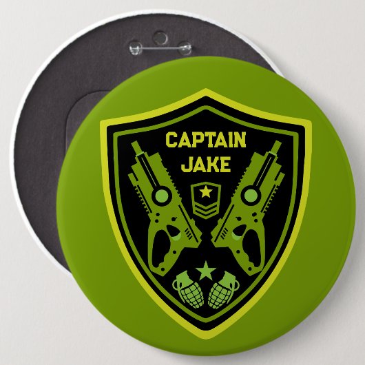 Jongens Speelgoed Dart Pistool Battle Ronde Button 6,0 Cm (Voorkant /achterkant)