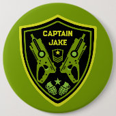 Jongens Speelgoed Dart Pistool Battle Ronde Button 6,0 Cm (Voorkant)