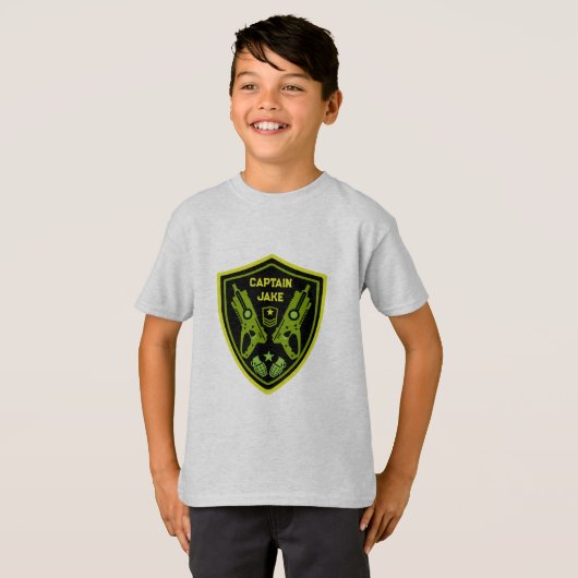 Jongens Speelgoed Dart Pistool Battle T-shirt (Voorkant volledig)