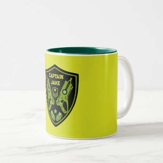 Jongens Speelgoed Dart Pistool Battle Tweekleurige Koffiemok (Voorkant rechts)