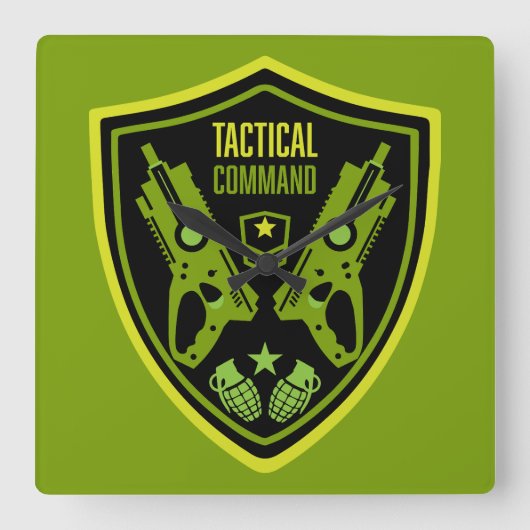 Jongens Speelgoed Dart Pistool Battle Vierkante Klok (Voorkant)