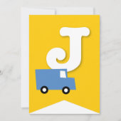 Jongens Speelgoed Kind Verjaardagsfeestje DIY Bunt Kaart (Voorkant)