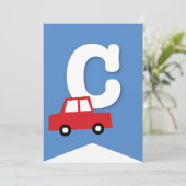 Jongens Speelgoed Kind Verjaardagsfeestje DIY Bunt Kaart (Staand voorkant)