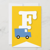 Jongens Speelgoed Kind Verjaardagsfeestje DIY Bunt Kaart (Voorkant)