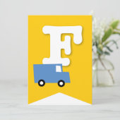 Jongens Speelgoed Kind Verjaardagsfeestje DIY Bunt Kaart (Staand voorkant)