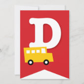 Jongens Speelgoed Kind Verjaardagsfeestje DIY Bunt Kaart (Voorkant)