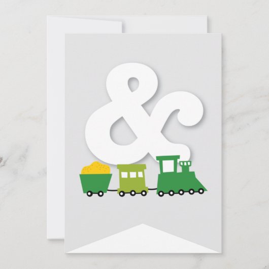 Jongens Speelgoed Kind Verjaardagsfeestje DIY Bunt Kaart (Voorkant)