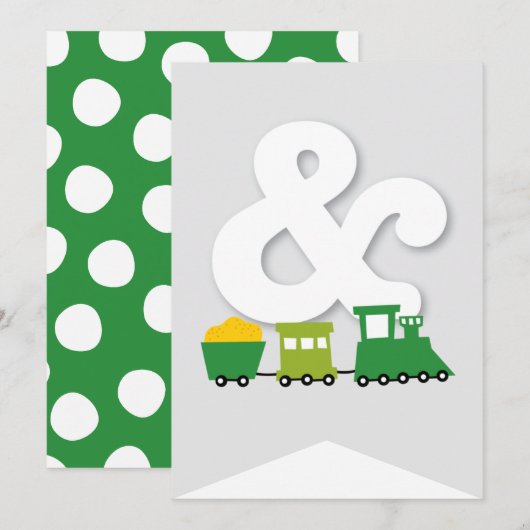 Jongens Speelgoed Kind Verjaardagsfeestje DIY Bunt Kaart (Voorkant / Achterkant)