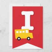 Jongens Speelgoed Kind Verjaardagsfeestje DIY Bunt Kaart (Voorkant)