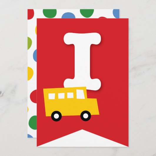 Jongens Speelgoed Kind Verjaardagsfeestje DIY Bunt Kaart (Voorkant / Achterkant)