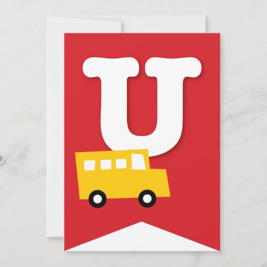 Jongens Speelgoed Kind Verjaardagsfeestje DIY Bunt Kaart (Voorkant)