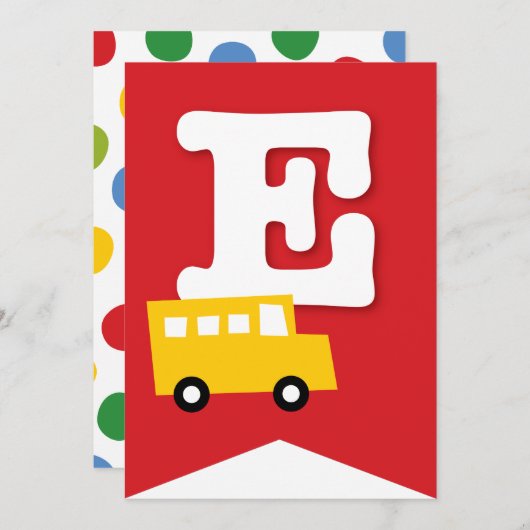 Jongens Speelgoed Kind Verjaardagsfeestje DIY Bunt Kaart (Voorkant / Achterkant)