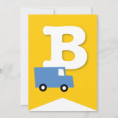 Jongens Speelgoed Kind Verjaardagsfeestje DIY Bunt Kaart (Voorkant)