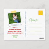 Jongens Speelgoed Kinderen Verjaardagsfeestje Dank Briefkaart (Achterkant)