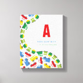 Jongens Speelgoed Kleurrijk Leuk Vervoer Baby Kwek Canvas Afdruk (Voorkant)
