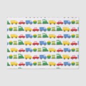 Jongens Speelgoed Kleurrijk Vervoer Kind's Verjaar Tissuepapier (Voorkant)