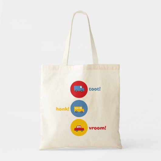 Jongen's Speelgoed Kleurrijke Fun Transport Auto B Tote Bag (Voorkant)