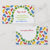 Jongens Speelgoed Kleurrijke Vervoer Auto Bus Truc Visitekaartje (Voorkant / Achterkant)