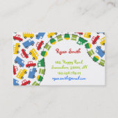 Jongens Speelgoed Kleurrijke Vervoer Auto Bus Truc Visitekaartje (Voorkant)