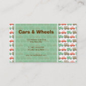 Jongens Speelgoed Leuk Retro Pastels Schattige Aut Visitekaartje (Voorkant)