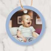 Jongens Speelgoed Pastel Blauw Kind Vervoer Verjaa Bedankjes Labels (Achterkant)