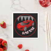 Jongens speelgoed Rode sport Car Napkins Servet (Insitu)