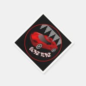 Jongens speelgoed Rode sport Car Napkins Servet (Hoek)