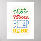 Jongens Speelgoed Transport Auto Trein Bus Baby Ki Poster (Voorkant)