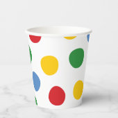 Jongens Speelgoed Verjaardag Primaire Kleuren Polk Papieren Bekers (Voorkant)