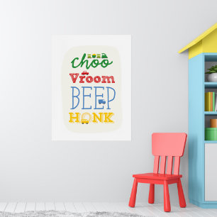 Jongens Speelgoed Vervoer Auto Trein Bus Baby Kind Poster