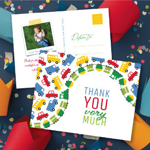 Jongens Speelgoed Vervoer Auto Trein Bus Vrachtwag Briefkaart