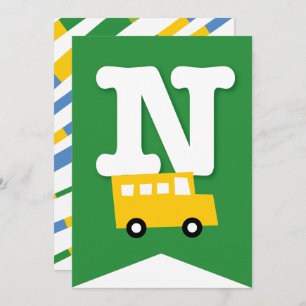 Jongens Speelgoed Vervoer Gelukkig Verjaardagsfees Kaart