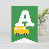 Jongens Speelgoed Vervoer Gelukkig Verjaardagsfees Kaart (Staand voorkant)