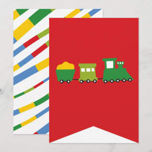 Jongens Speelgoed Vervoer Gelukkig Verjaardagsfees Kaart