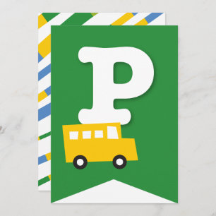 Jongens Speelgoed Vervoer Gelukkig Verjaardagsfees Kaart