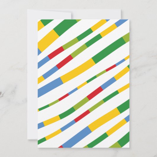 Jongens Speelgoed Vervoer Gelukkig Verjaardagsfees Kaart (Achterkant)