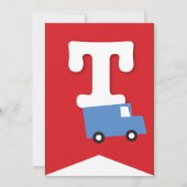 Jongens Speelgoed Vervoer Gelukkig Verjaardagsfees Kaart (Voorkant)