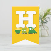 Jongens Speelgoed Vervoer Gelukkig Verjaardagsfees Kaart (Staand voorkant)