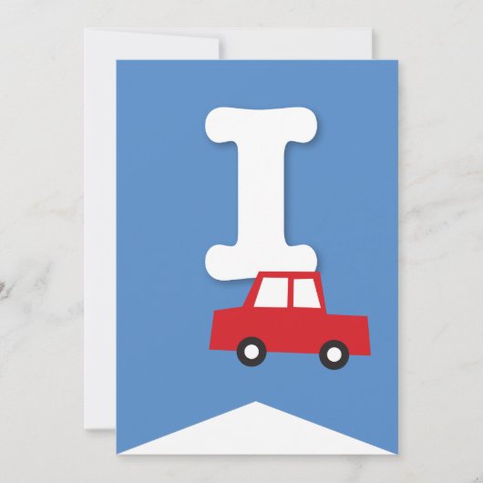 Jongens Speelgoed Vervoer Gelukkig Verjaardagsfees Kaart (Voorkant)