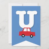 Jongens Speelgoed Vervoer Gelukkig Verjaardagsfees Kaart (Voorkant)