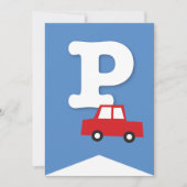 Jongens Speelgoed Vervoer Gelukkig Verjaardagsfees Kaart (Voorkant)