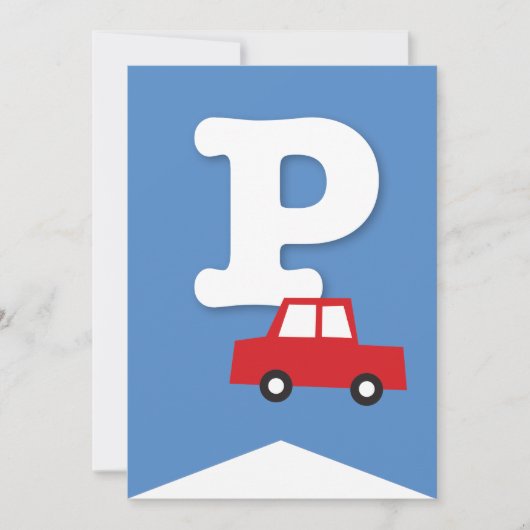 Jongens Speelgoed Vervoer Gelukkig Verjaardagsfees Kaart (Voorkant)