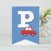 Jongens Speelgoed Vervoer Gelukkig Verjaardagsfees Kaart (Staand voorkant)