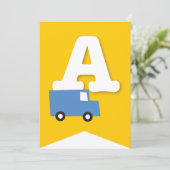 Jongens Speelgoed Vervoer Gelukkig Verjaardagsfees Kaart (Staand voorkant)