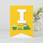 Jongens Speelgoed Vervoer Gelukkig Verjaardagsfees Kaart (Staand voorkant)