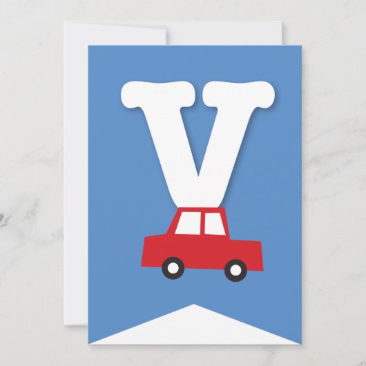 Jongens Speelgoed Vervoer Gelukkig Verjaardagsfees Kaart (Voorkant)