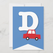 Jongens Speelgoed Vervoer Gelukkig Verjaardagsfees Kaart (Voorkant)