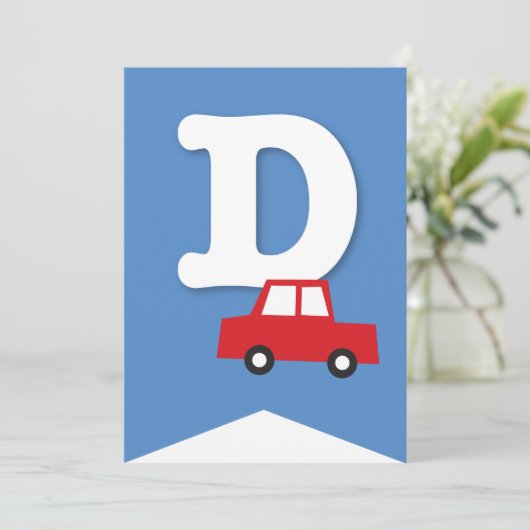 Jongens Speelgoed Vervoer Gelukkig Verjaardagsfees Kaart (Staand voorkant)