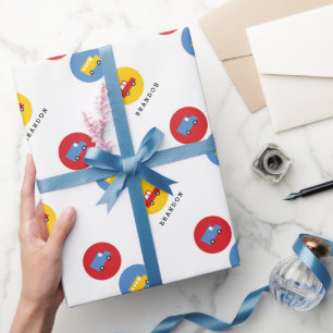 Jongens Speelgoed Vervoer Schattigee Auto Bus Vrac Cadeaupapier